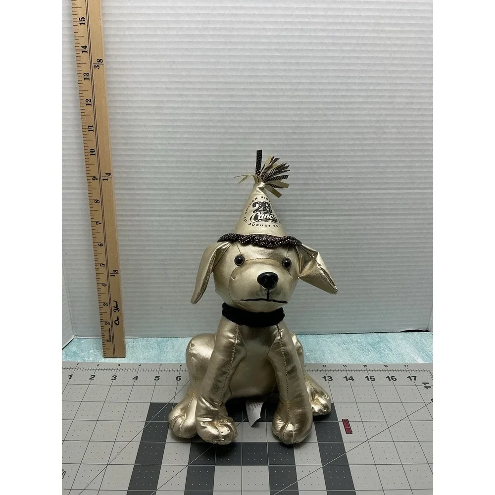 Raising Canes‎ Plush Dog Gold Limited Edition 28th Golden Birthday With Tag